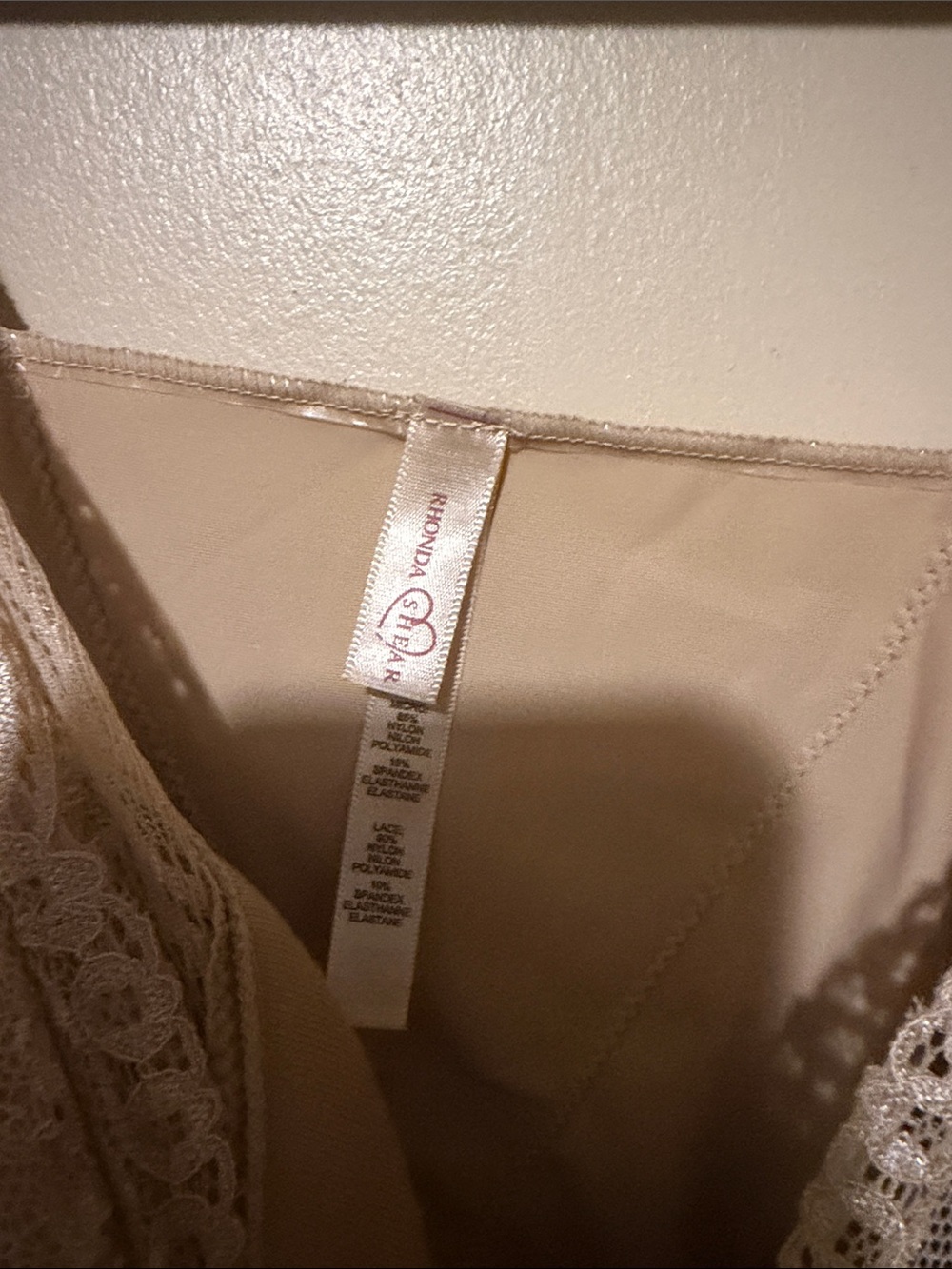 Rhonda Shear Nude Lace-Trim Shaping Camisole - Picture 2 of 5